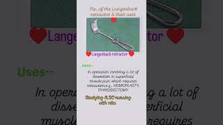 Picture of the Langenback retractor amptheir usesbscnursing medicaldevice gnmanmmedicalhospital [upl. by Aitnis]