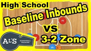 BEST Basketball Baseline Inbounds Plays vs 32 Zone Defense For High School Teams [upl. by Oxford931]