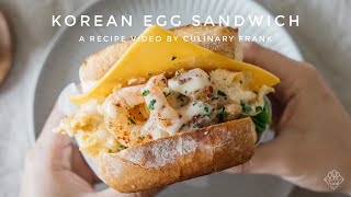 Sandwich Trứng Hàn Quốc EGG DROP Cực Nổi Tiếng  Món Hàn Hấp Dẫn  ASMR Cooking [upl. by Yenial]