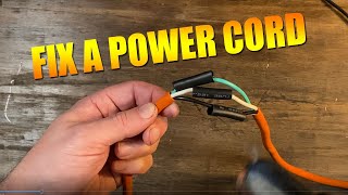 How to Repair An Extension Cord Like a Pro  Splice Wires Solder And Water Proof It  Easy DIY [upl. by Nicol217]