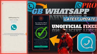 Gb WhatsApp proUnofficial problem solvedlatest updategb Whatsapp new updateMod Whatsapp👿👿 [upl. by Marshall]