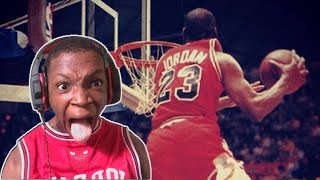 watching Michael Jordan kiss the rim dunk [upl. by Lupe]