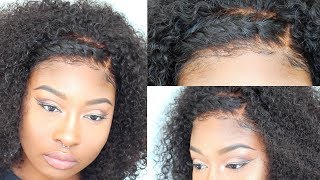 The Most Natural Curly Wig EVER  Jaelah Wig  MyFirstWig  No Plucking Bleaching or Glue [upl. by Nerot]