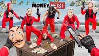 PARKOUR VS MONEY HEIST Bad people robbed a large amount of money from the police  Bella Ciao POV [upl. by Flessel]