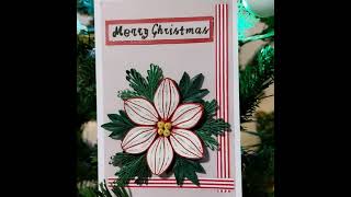 Quilled Christmas Card quilling diycrafts short viral diy trending shortsfeed filigrana [upl. by Fridell]