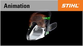 The antivibration system in the STIHL MS 441 chainsaw [upl. by Llesirg887]