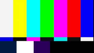 TV colour bars test card screen with sine tone in 4K [upl. by Milde]