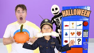 Halloween Vending Machine  Pretend Play Spooky Stories by Papa Joel’s English [upl. by Aneala830]