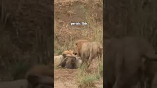 Male Lions Fight To Death [upl. by Gatian]