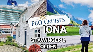 NORWEGIAN FJORDS ONBOARD IONA WITH PampO CRUISES INCLUDING A SHIP TOUR [upl. by Akeemahs30]