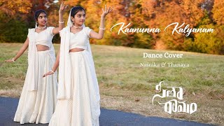 Kaanunna Kalyanam  Sita Ramam  Dance cover  Nainika amp Thanaya [upl. by Culosio]