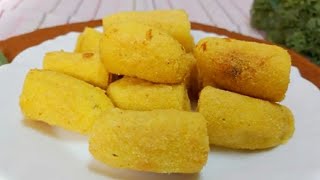 COMO FAZER BANANA FRITA A MILANESA  SEM FARINHA DE TRIGO [upl. by Aihsein]