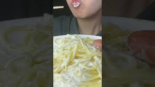 チーズクリームパスタ asmr 咀嚼音 eatingsounds 食べる音 먹방 チーズクリームパスタ パスタ 파스타 치즈크림파스타 [upl. by Anayik]