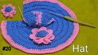 Crochet Woolen Hat For Laddu Gopal  Woolen Cap Kaise Bnaya [upl. by Edaj]