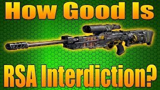 How Good Is the RSA Interdiction Sniper Black Ops 3 RSA Interdiction Weapon Stats and Analysis [upl. by Daggna]