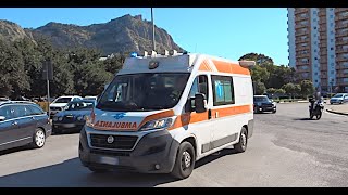 HD  Sirena Ambulanza Ambulanza 118 Sicilia in Sirena  Ambulance Responding with Lights amp Siren [upl. by Eskill]