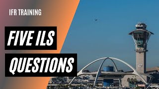 5 Questions on an ILS Approach  Addison ILS 16  Instrument Landing System [upl. by Crow]