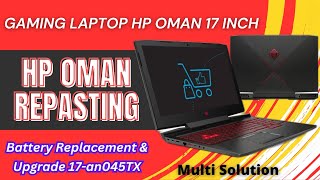 HP OMEN 17an045tx laptop services  Battery replacement Upgrade How to openMultiSolution1 [upl. by Ferdinana163]