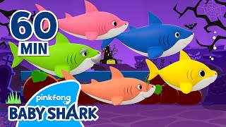 Halloween Baby Shark Doo Doo Doo 1 hour🎃  Compilation  TOP Halloween Songs  Baby Shark Official [upl. by Siduhey]