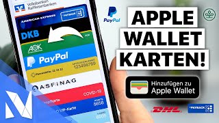 BESONDERE Karten Paypal DHL Payback AOK  in Apple Wallet legen 2022  NilsHendrik Welk [upl. by Osnofla]