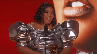 LIZZO Wins Record Of The Year For About Damn Time  2023 GRAMMYs [upl. by Yank100]