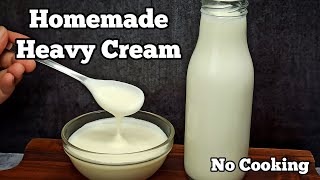 How to Make Heavy Cream from MILK at Home  Just 1 Ingredient [upl. by Mulcahy]