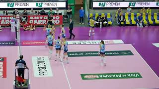 IMOCO CONEGLIANO Vs IGOR NOVARA  SEMIFINALE PLAYOFF 2° set pt 2 [upl. by Heuser652]