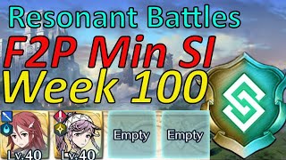 Resonant Battles Week 100 Guide F2P Min SI easy Harmonic inclusion FEH [upl. by Hsina139]