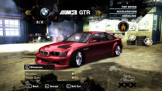 NFS Most Wanted  Skip DDay  Skip Career Intro  Get a red M3 GTR E46 in Career Mode [upl. by Novaj]