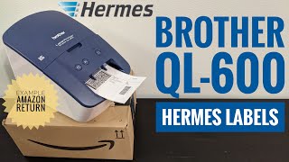 How to Print a Shipping Label from Hermes Mobile  ZSB Series Printer [upl. by Idonna]