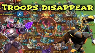 Lords Mobile  23b zeroed Big hits from 5 emperor account Troops disappearing fast [upl. by Solracesoj]