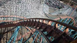 Goliath  Six Flags Magic Mountain  Front Row 4K HD POV  October 2022 [upl. by Torbart]