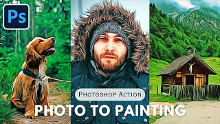 Just One Click Vector Oil Paintings with This Photoshop Action [upl. by Nivanod141]