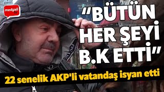 İstanbul Kağıthanede emekli AKPli vatandaş isyan etti quotBütün her şeyi bk ettiquot [upl. by Kerred]