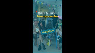 Les stars du festival de la magie enchantent les enfants de lhôpital du Taaone [upl. by Diahann722]