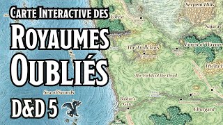 Carte Interactive des Royaumes Oubliés FR  AideDD [upl. by Nivets]