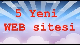 Bilmediğimiz 5 Yeni WEB Sitesi  Can sıkıntısı ilacı [upl. by Merna]