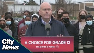 Ontario Liberals to bring back optional Grade 13 if elected [upl. by Avis]