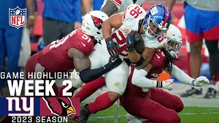 New York Giants vs Arizona Cardinals Game Highlights  NFL 2023 Week 2 [upl. by Nywles]