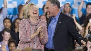 Hillary Clinton Chooses Tim Kaine as Vice President [upl. by Undine670]