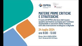 Materie prime critiche e strategiche [upl. by Duahsar820]