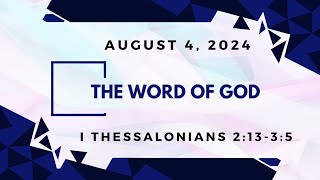 Sunday school Lesson  The Word of God  August 4 2024 [upl. by Kciremed]