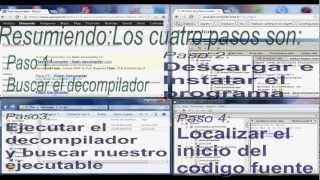 Tutos Tizo  Como decompilar programas en cuatro pasos [upl. by Jeniffer]