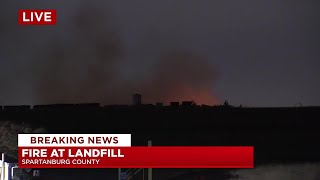 Crews responding to landfill fire in Wellford [upl. by Hyatt]