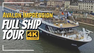 Avalon Waterways quotImpressionquot  Full Ship Tour amp Review 2020  4K  All Public Spaces Explained [upl. by Flint]