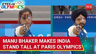 Manu Bhaker Bags 2nd Medal At Paris In Historic Feat I Olympics 2024 I Sarabjot Singh [upl. by Blanchard]