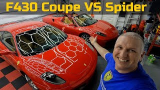 Ferrari F430 Coupe VS F430 Spider  Which do YOU Like More [upl. by Mettah117]