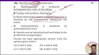 Identify the wrong statements  A Erythropoietin is produced by juxtaglomerular cells of the [upl. by Enelaj111]