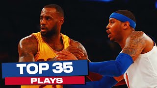 LeBron James Top 35 Plays  NBA Career Highlights [upl. by Adnuhsal]