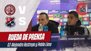 Reacciones DIM 🔴🔵📹 Alejandro Restrepo y Pablo Lima luego del partido ante Lanús [upl. by Sorgalim]